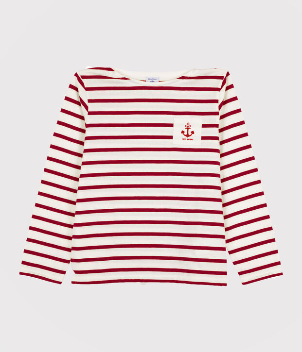 Girls' and Boys' Sailor T-shirt white/red