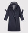 Women's Hooded Trench Coat SMOKING blue