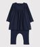 Baby Girls' Velour Knit Dress/Leggings SMOKING blue