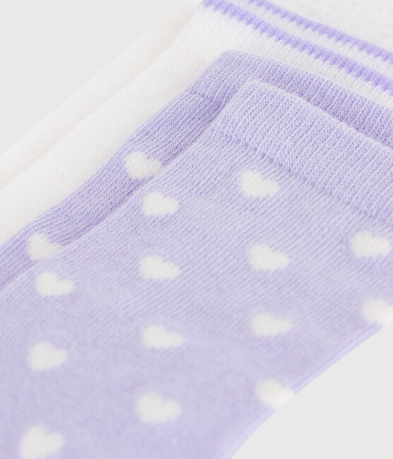 Children's heart-print cotton socks - 2-Pack variante 1