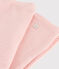 Girls' Pinstriped Wool/Cotton Leggings CHARME pink/MARSHMALLOW white