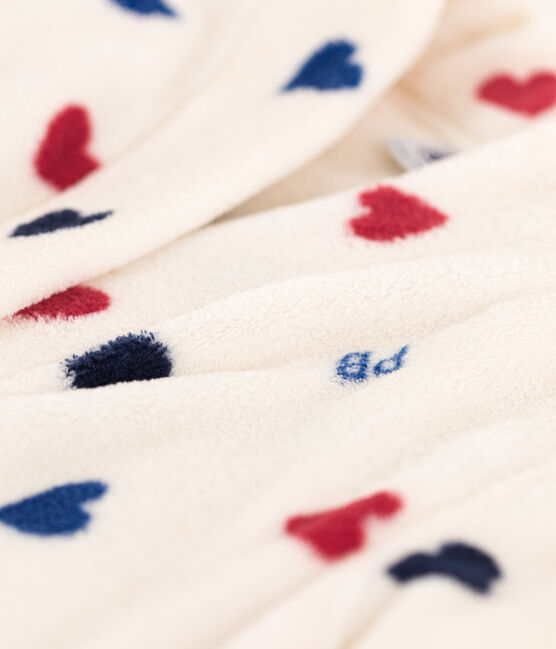 Children's Unisex Fleece Dressing Gown AVALANCHE white/MULTICO