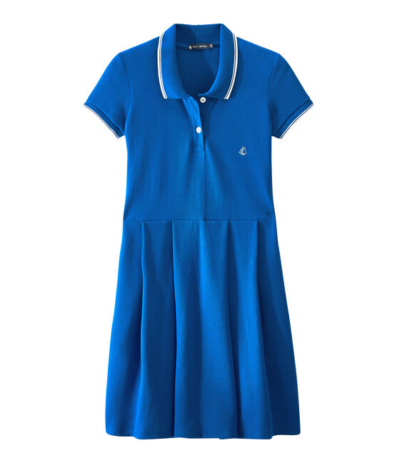 Dress inspired by the polo PERSE blue