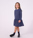 Children's long-sleeved stripy cotton dress