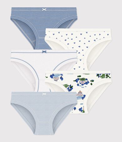 Pack of children's printed cotton pants