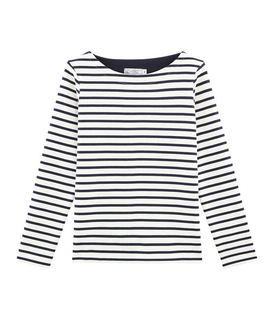 Women's Iconic Sailor Top COQUILLE beige/SMOKING blue