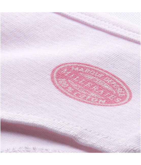 Girl's milleraies shorty VIENNE pink/ECUME white