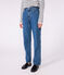 Women's straight denim trousers DENIM MOYEN blue
