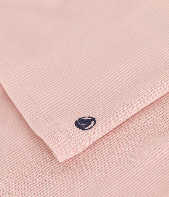 Children's Plain Cotton and Lyocell Pyjama Shorts and Vest SALINE pink