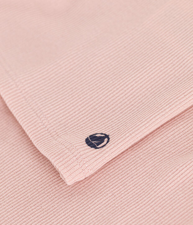 Children's Plain Cotton and Lyocell Pyjama Shorts and Vest pink