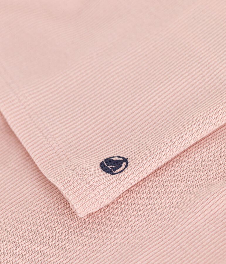 Children's Plain Cotton and Lyocell Pyjama Shorts and Vest pink