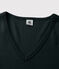 Women's Iconic V-Neck Cotton T-Shirt NOIR black