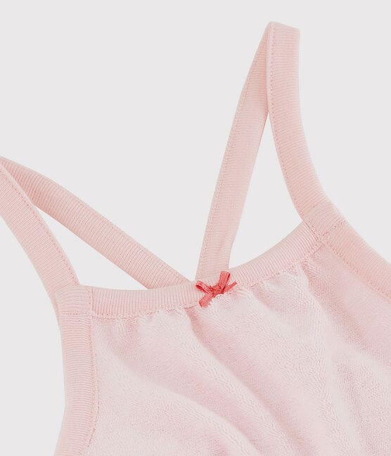 Baby Girls' Pink Organic Cotton Terry Playsuit MINOIS pink