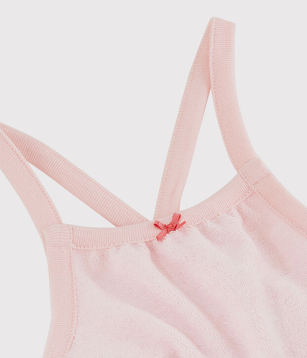 Baby Girls' Pink Organic Cotton Terry Playsuit pink