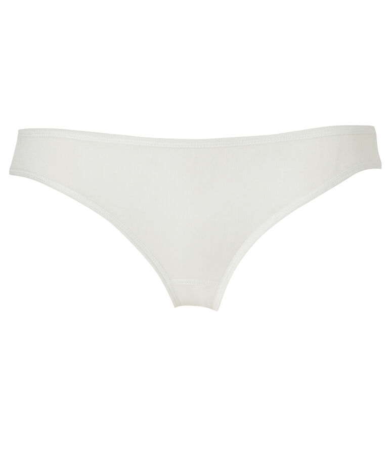 Women's light cotton briefs LAIT white