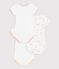 Lot de 3 bodies manches courtes en coton multicolor