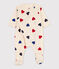 Babies' Heart Pattern Cotton Pyjamas AVALANCHE white/MULTICO
