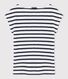 Women's striped linen T-shirt