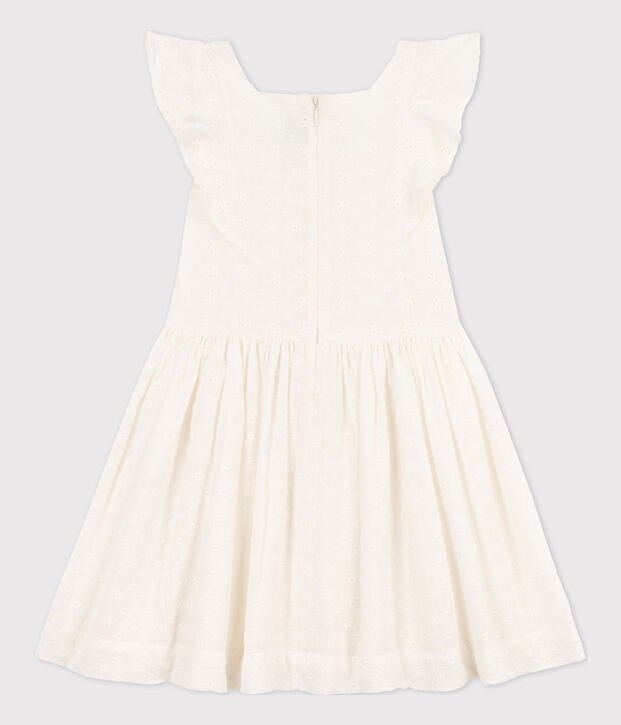 Girls' Eyelet Embroidery Dress white