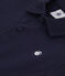 Children's plain short-sleeved cotton polo shirt SMOKING blue