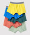Boys' Plain Cotton Boxer Shorts - 5-Pack variante 1