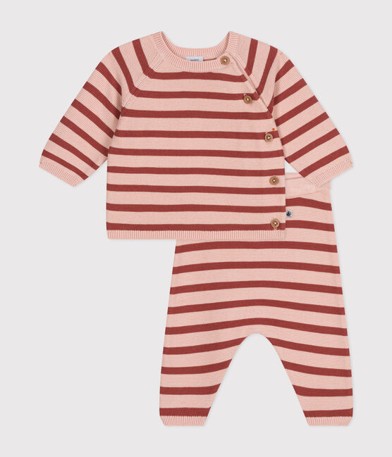 Babies' Cotton Knit Outfit - 2-Piece Set SALINE /FAMEUX