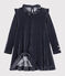 Girl's Long-sleeved Dress SMOKING blue