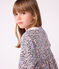 Children's long-sleeved cotton dress JOLI pink/MULTICO white