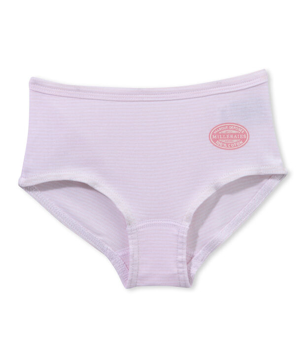 Girl's milleraies shorty pink/white