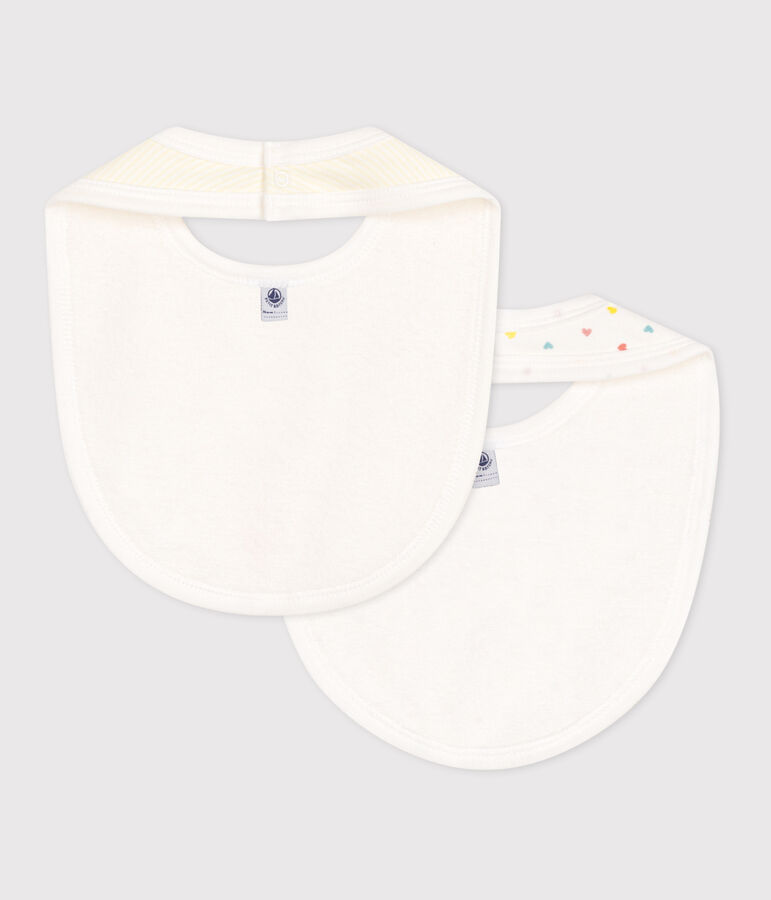 Printed cotton baby bibs - 2-Pack multicolor