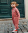 Babies' fleece jumpsuit ROSEWOOD pink