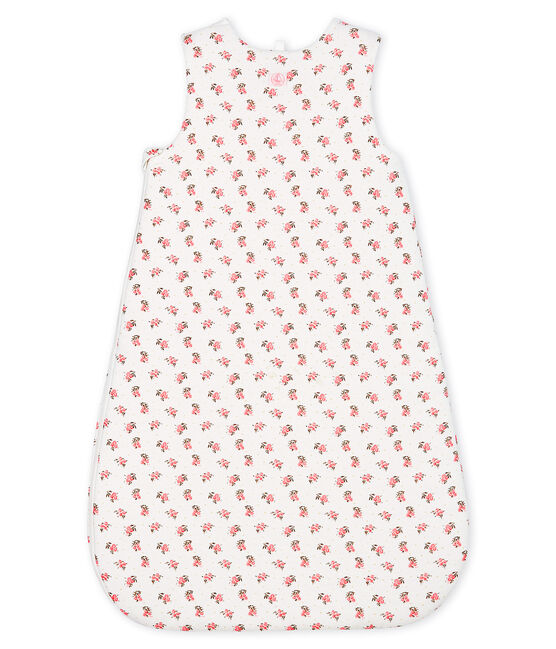 Babies' Velour Sleeping Bag MARSHMALLOW white/MULTICO white