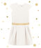 Cotton sweatshirt dress MARSHMALLOW white/DORE yellow