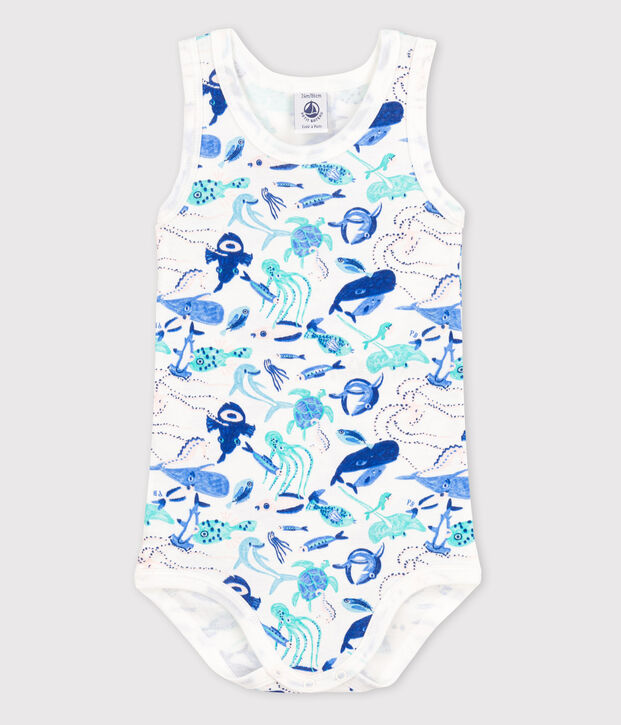 Baby Boys' Sleeveless Bodysuit white/multicolor
