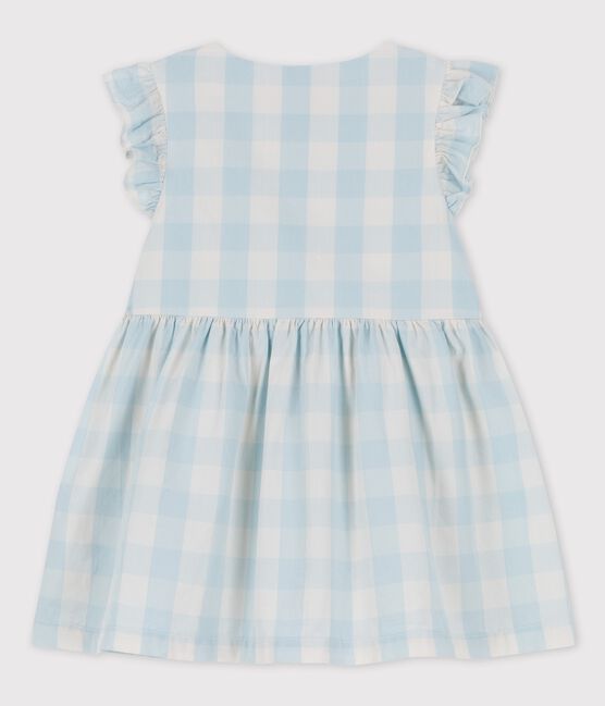 Babies' Gingham Poplin Dress BOLDAIR /MARSHMALLOW