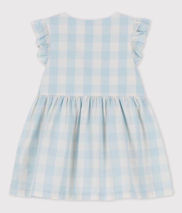 Babies' Gingham Poplin Dress BOLDAIR/white