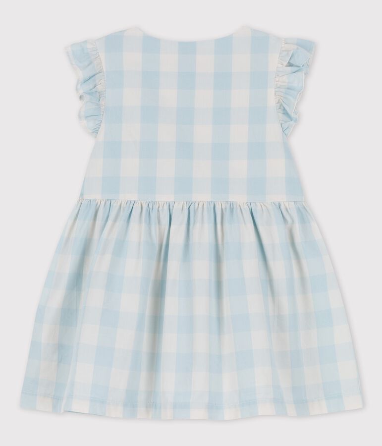 Babies' Gingham Poplin Dress BOLDAIR/white
