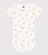 Babies' short-sleeved printed cotton body