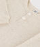 Babies' Long-Sleeved Ribbed T-Shirt MONTELIMAR CHINE beige