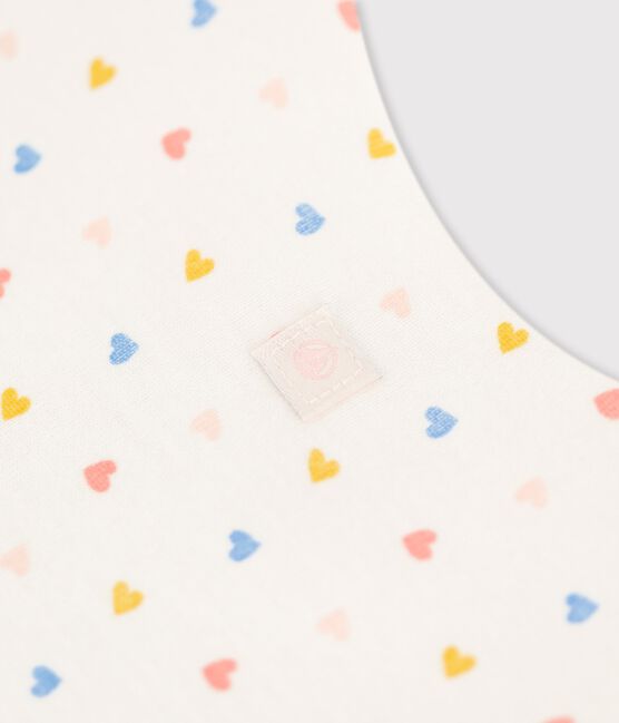 Babies' Organic Cotton Sleeping Bag MARSHMALLOW white/MULTICO white
