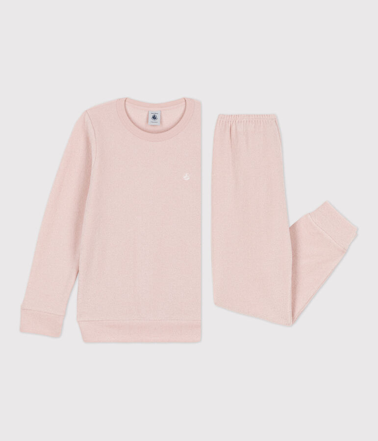 Children's Unisex Brushed Terry Pyjamas pink