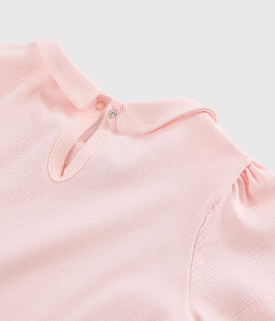 Girls' Short-Sleeved Cotton T-Shirt MINOIS pink