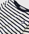 Unisex Jersey Breton Top MARSHMALLOW white/SMOKING blue