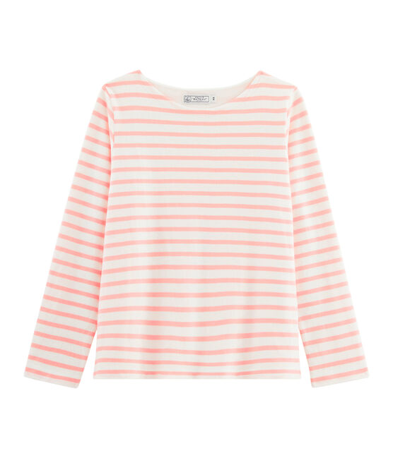 Women's Sailor Top MARSHMALLOW white/PATIENCE pink