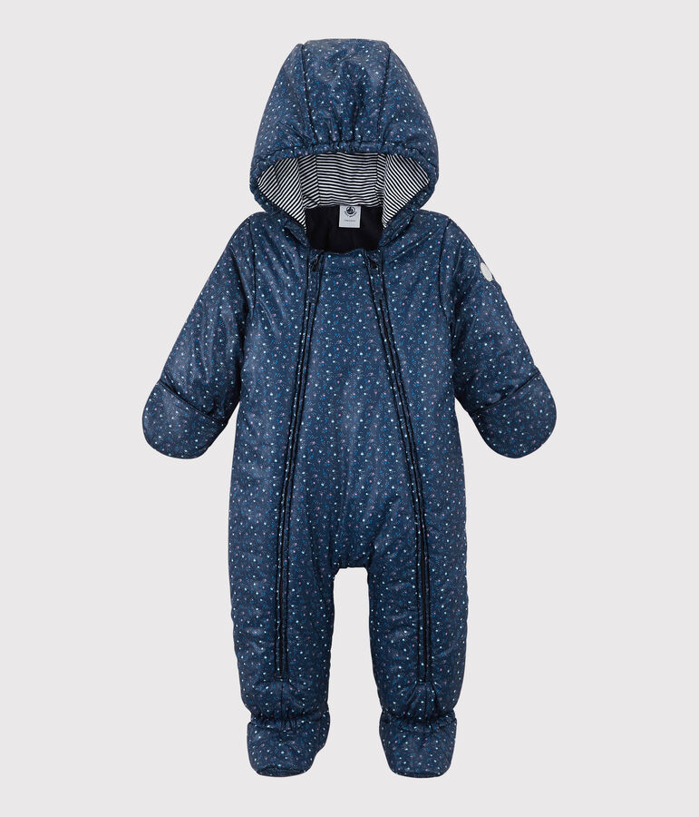 Babies' Printed Snowsuit MEDIEVAL blue/MULTICO white