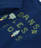 Babies' long sleeved T-shirt in fine jersey MEDIEVAL blue