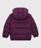 Boys' puffer jacket CEPAGE purple