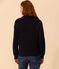 Women's Fisherman's RIb Cotton Pullover SMOKING blue