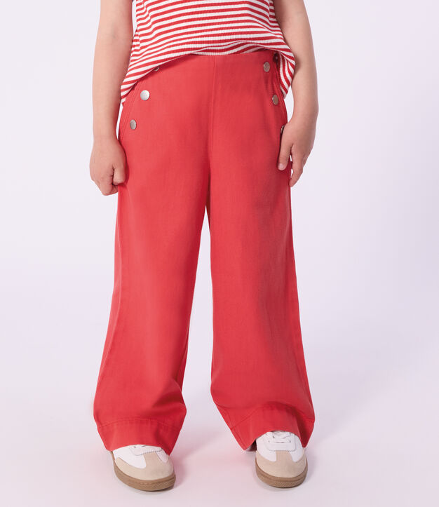Children's denim trousers red