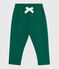 Babies' plain cotton trousers EVERGREEN green